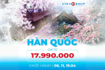 [Mùa Hoa Anh Đào] HÀN QUỐC: SEOUL - NAMI - LOTTE WORLD - YEOUIDO PARK